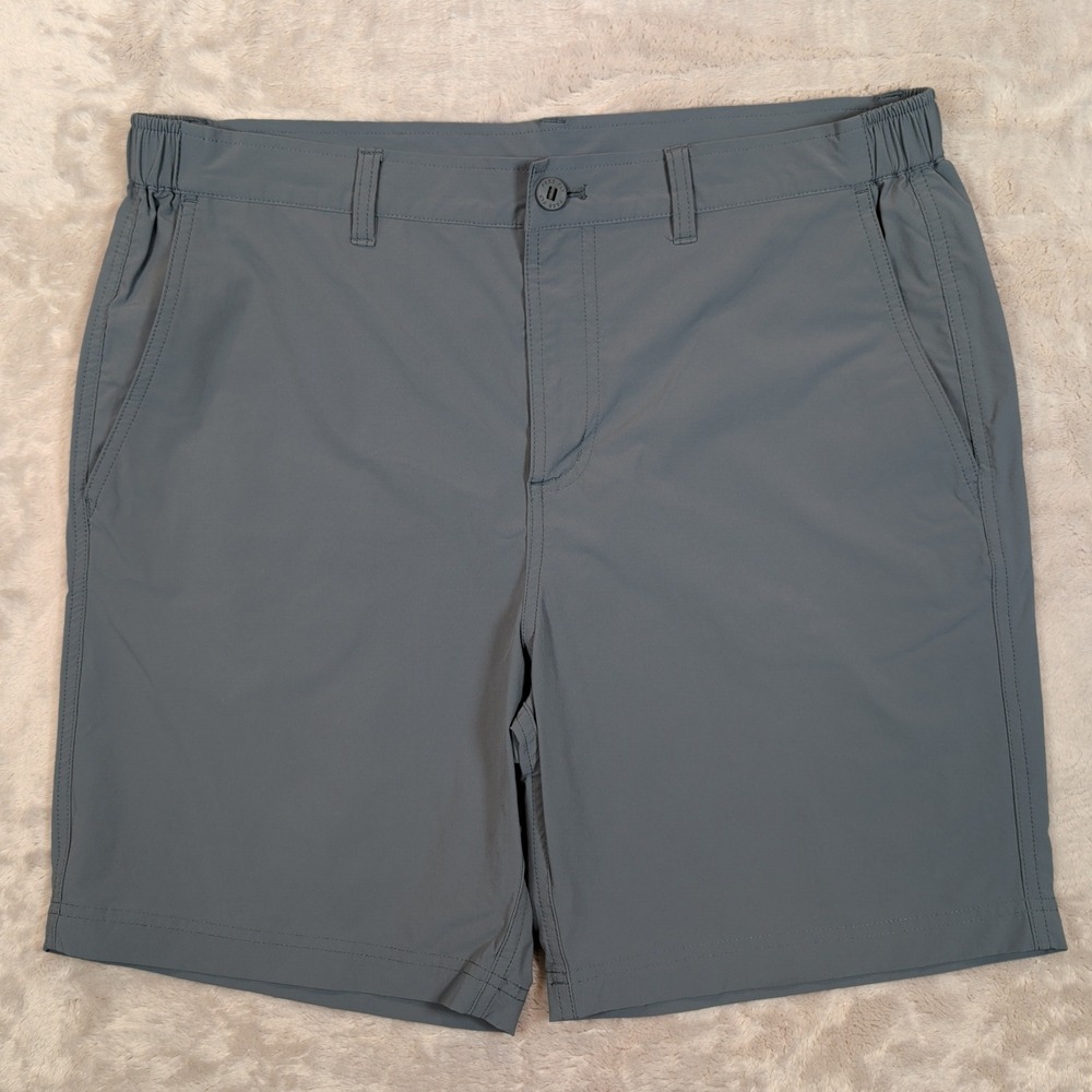 Free Fly Latitude Shorts Men L Grey Elastic Waist Stretch Quick Dry Performance